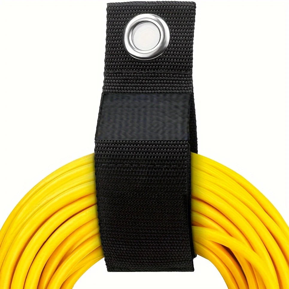 1pc Heavy-Duty Storage Straps, Reusable Extension Cord Organizer, Hose Storage, Accessories Holder For Garage Organization Qme