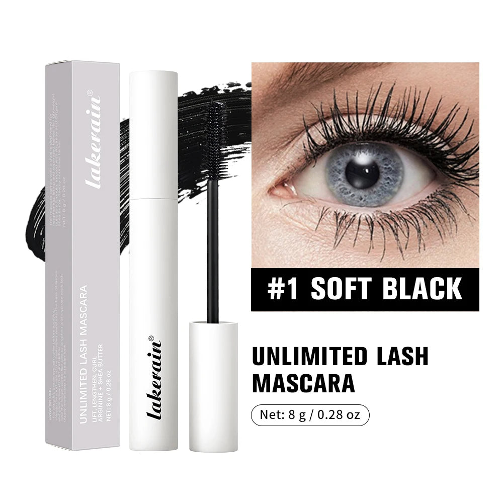 Long-lasting Mascara Nourishing Curling Separating Gentle Qme 01 Soft Black 8g