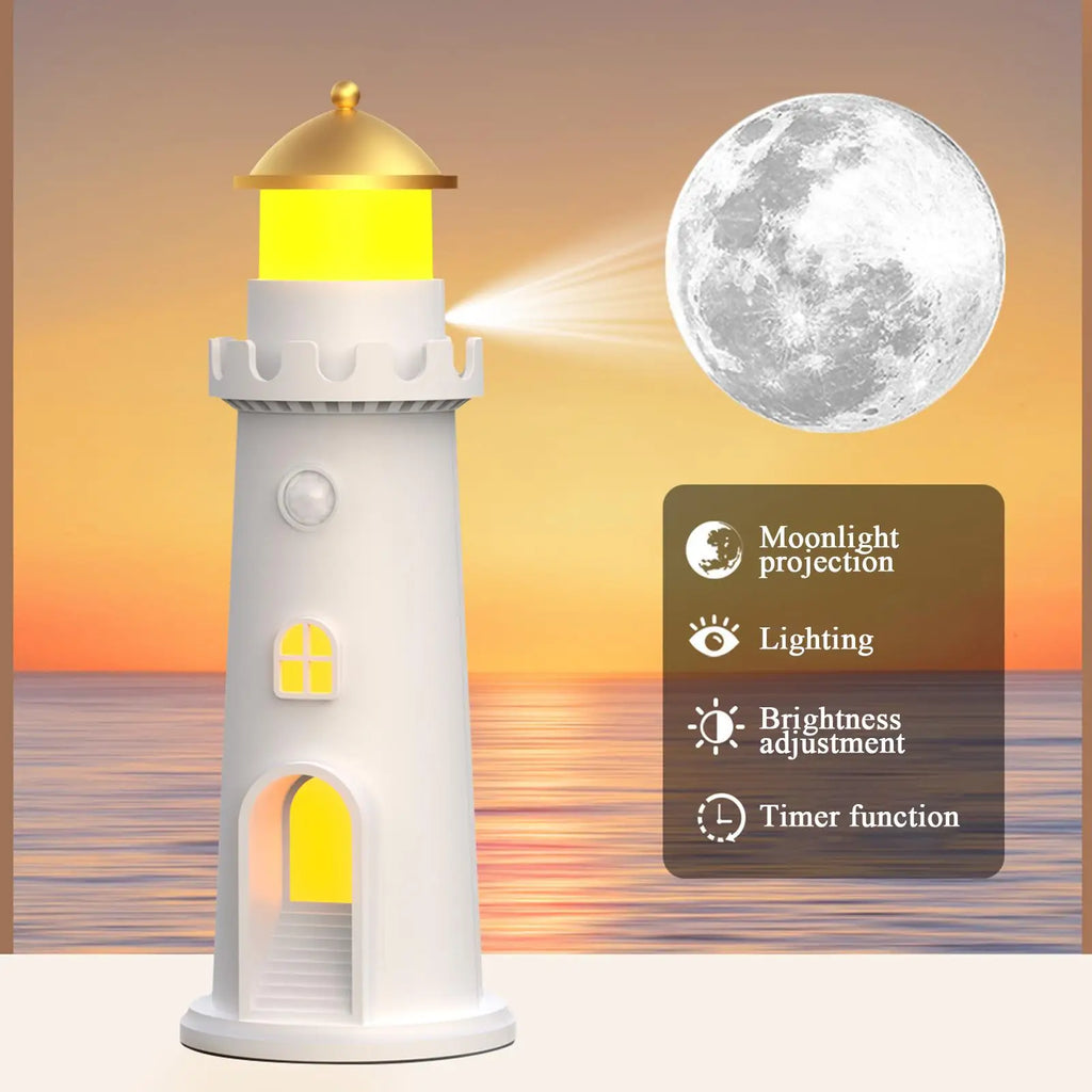Projector Night Light 1500mAh Rechargeable Battery LED Moon Lamp Moon Lamp Projector Night Lights For Bedside Kitchens Bedrooms Qme