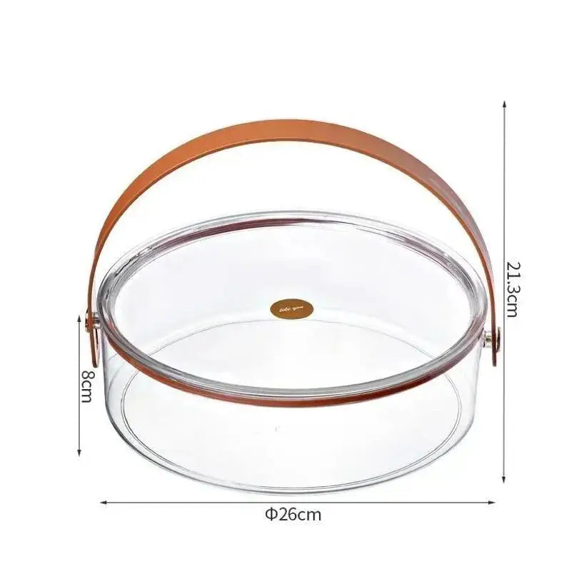 Portable Transparent Dried Fruit Box Lid Household Light Luxury Qme