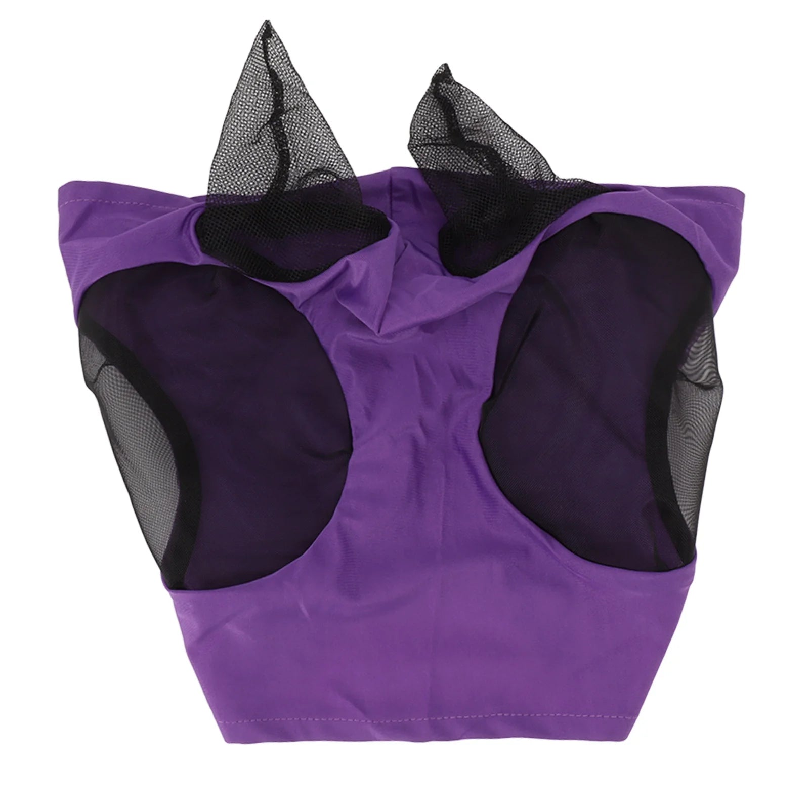 Breathable Horse Fly Mask Mesh Face Cover with Ear Protection Elastic Fit Riding Equestrian Gear for Horse Eye Insect Shield Qme PURPLE