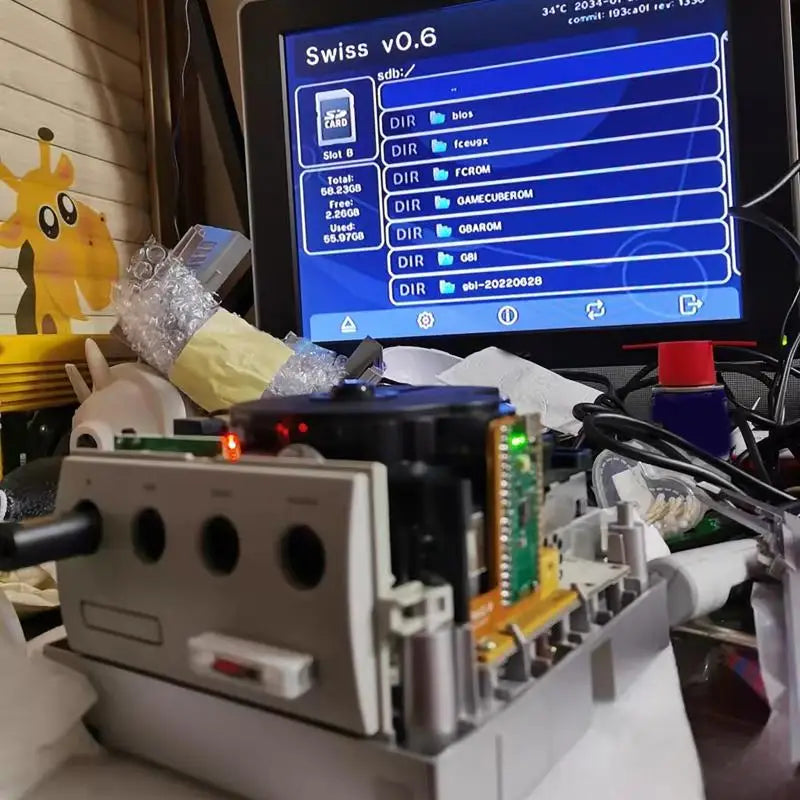 MOD Picoloader Solder-less Gamecube DOL-001 DOL-101 Console RP2040 Qme