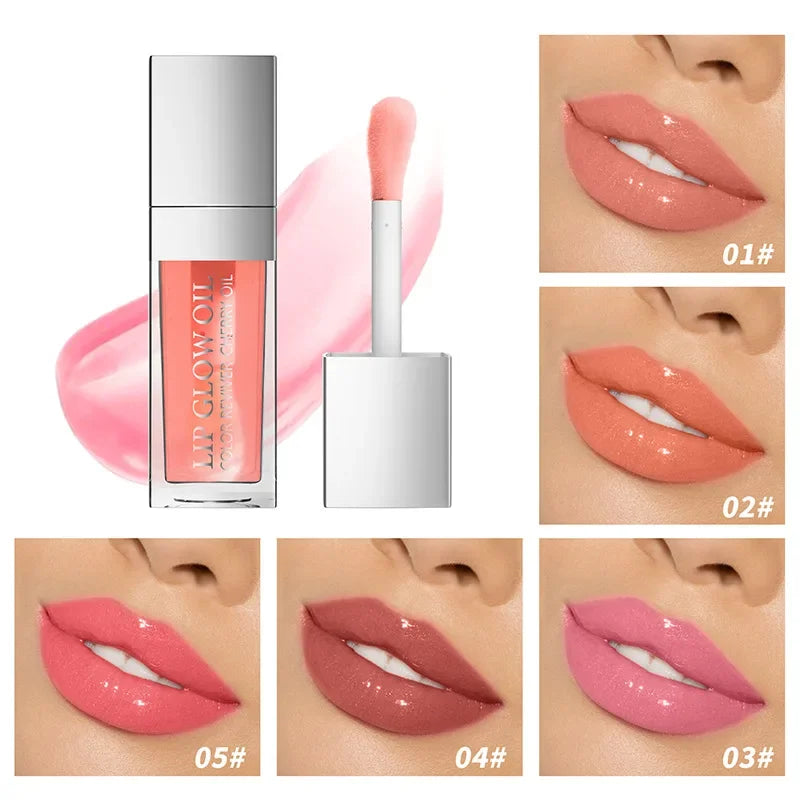 Sext Lip Oil 8ml Cherry Pink Lips Plumper Gloss Hydrating Plumping Lips Coat Tinted Lip Plumper Serum Lips Glow Oil Makeup Qme