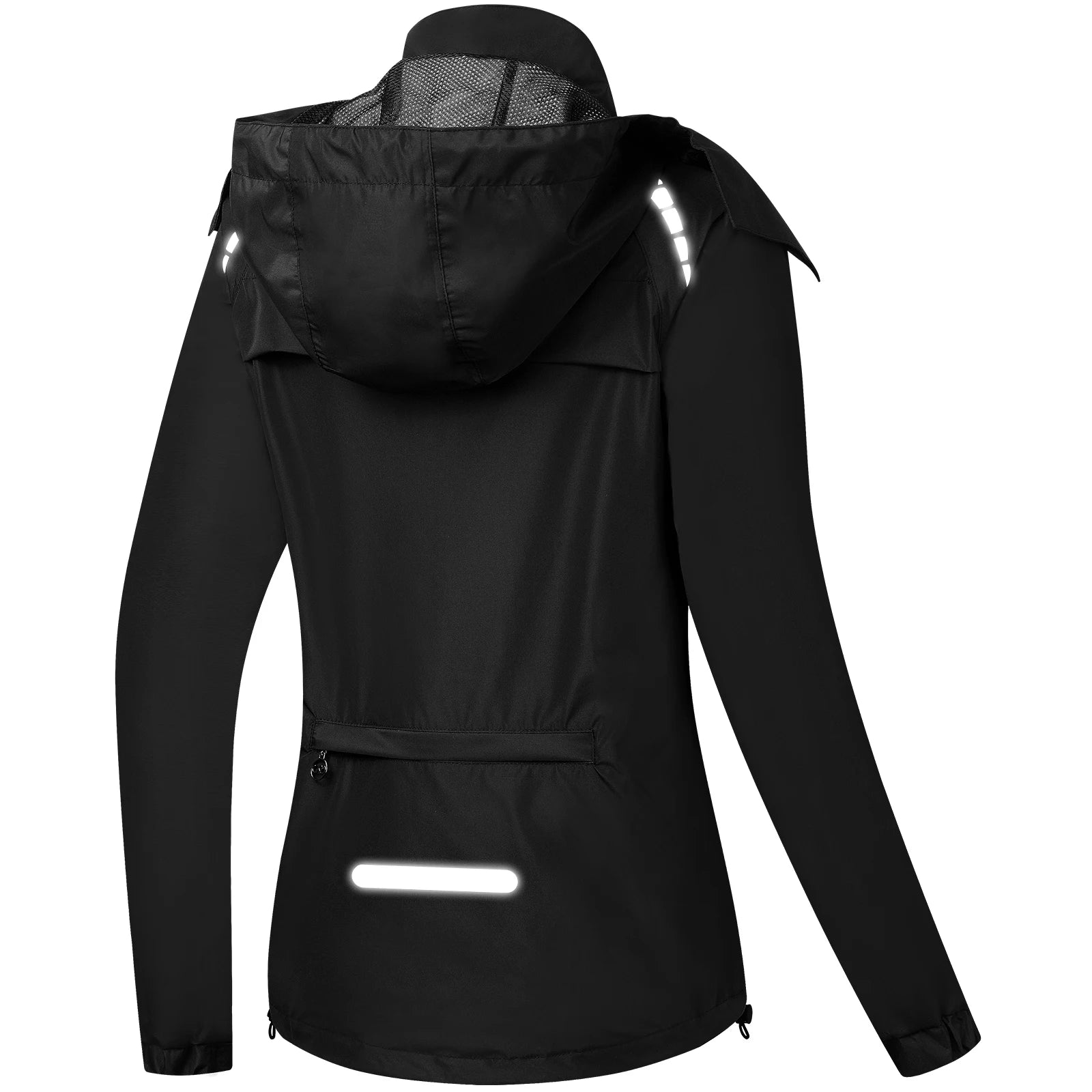 Women's Lightweight Waterproof Cycling Jacket Waterproof Running Jacket Hiking Jacket High Visibility Breathable Windproof Coat Qme