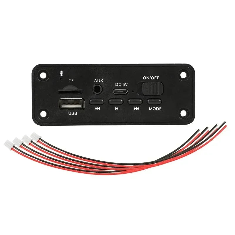 5V Bluetooth MP3/WMA/WAV Decoder Board Audio Module 2*3W Amplifier Wireless USB SD TF Radio AUX FM MP3 Player Module Qme