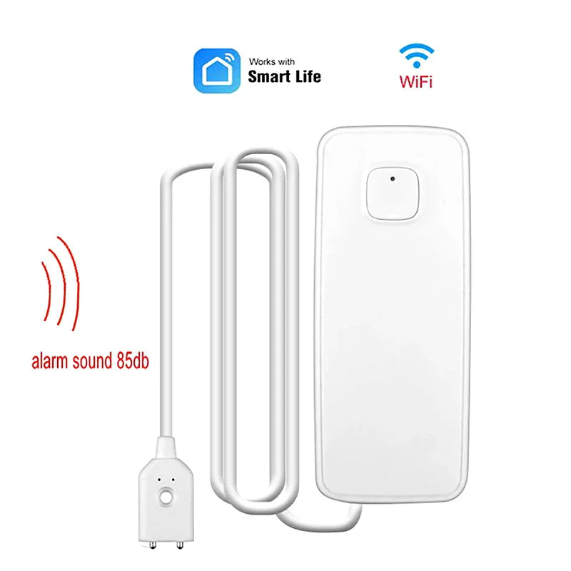 Wifi Water Leakage Sensor Leak Detector Flood Smart Life Home Safety Qme