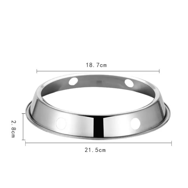 Stainless Steel Wok Ring Pot Holder Gas Stove Rack Heat Insulation Qme S