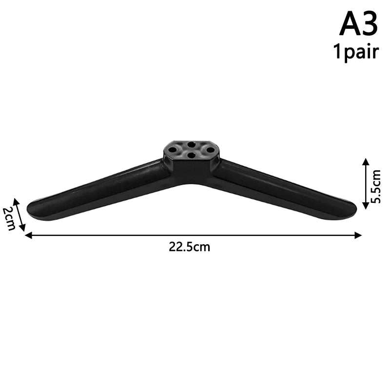 1Pair Universal Base Televisions Tabletop Stand Legs Pedestal Qme A3