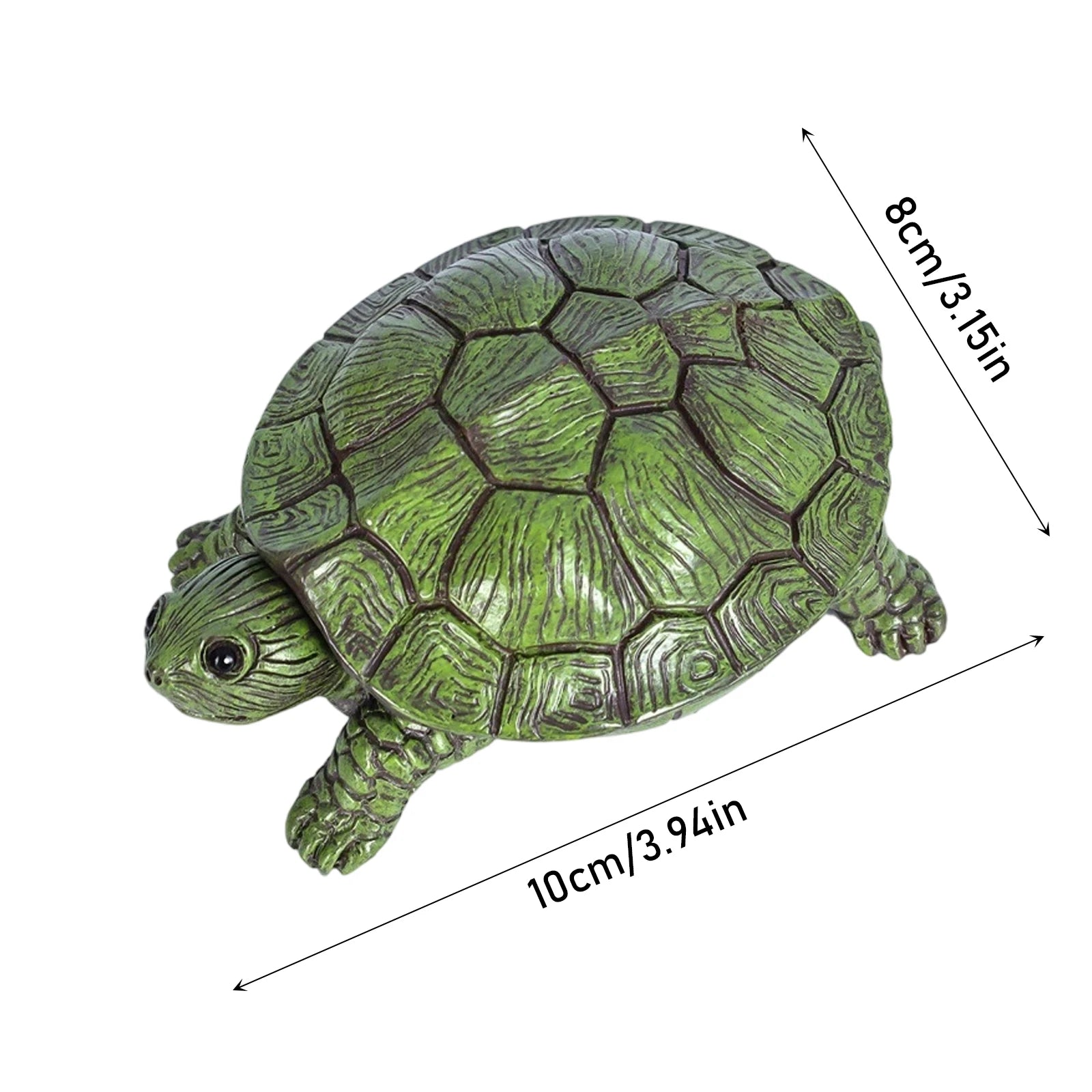 Turtle-Shaped Key Box with Lid Durable Flip-Top Multifuntion Storage Container Battery Box Decorative Jewellery Storage Box Qme