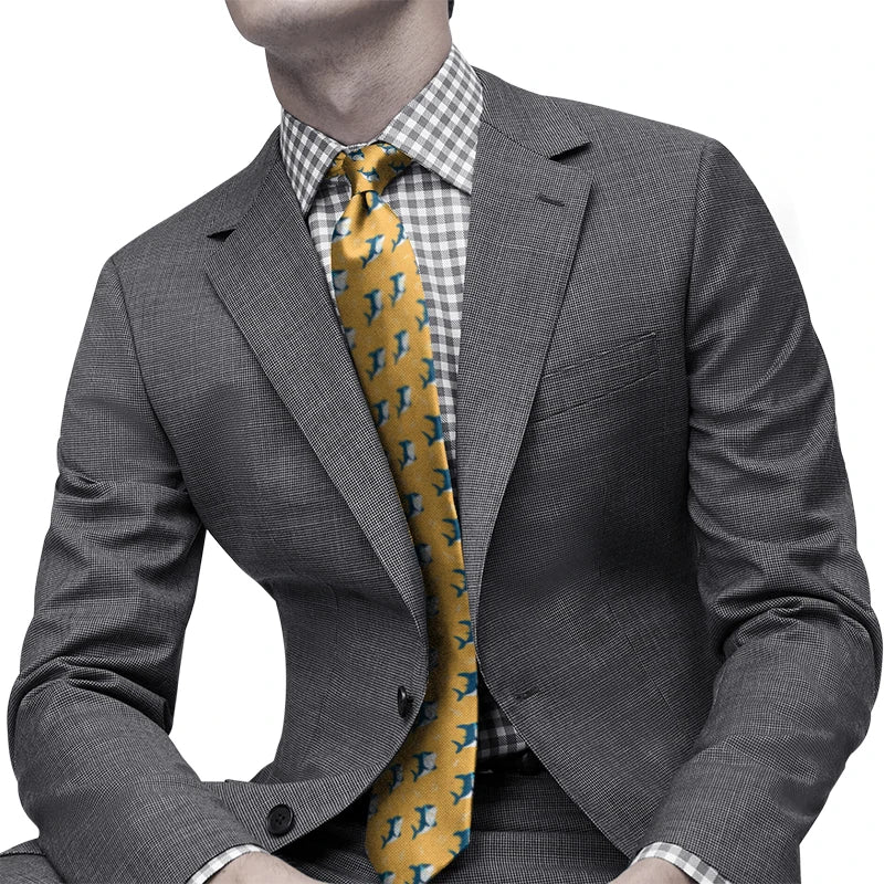 Funny Fish 3D Printed Tie Unisex Personality Business Polyester Qme