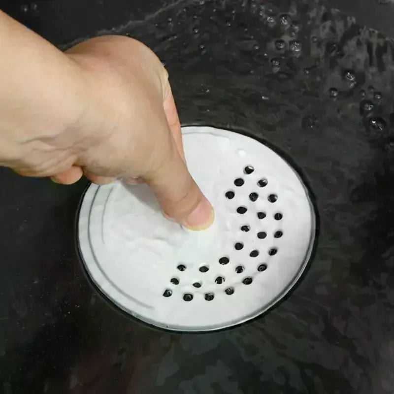 Rotatable Anti-odor Drain Cover Hair Filter Sink Sewer Lid Holes Qme