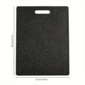 Marble Texture PP Cutting Board Antibacterial and Mildew Cutting Board Kitchen Vegetable Cutting Board Dishwasher Safe Qme 1PC L black