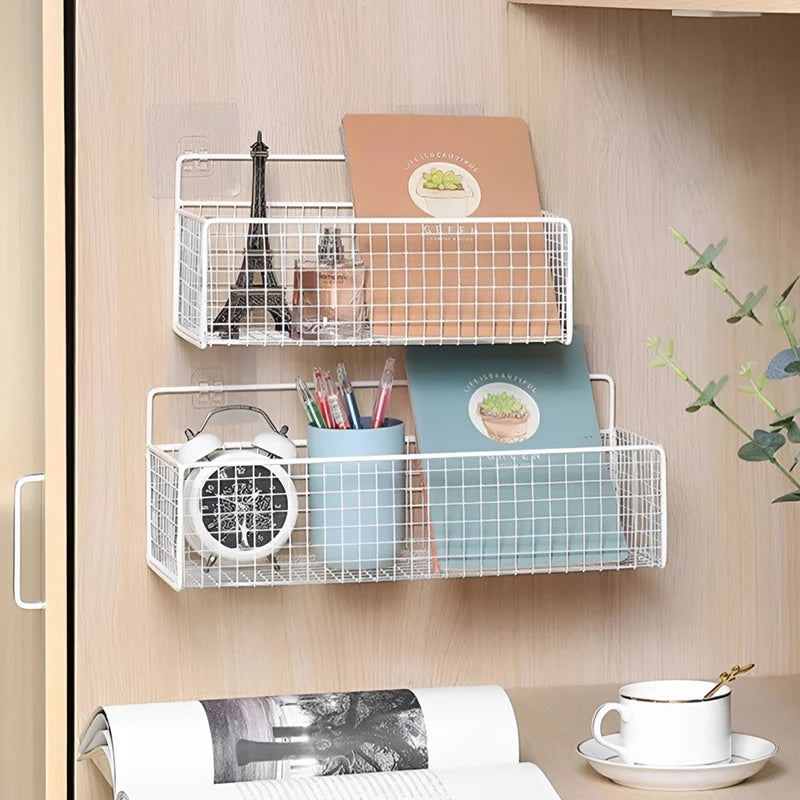 Required Wall-mounted Storage Rack Kitchen Bathroom No Drilling Qme