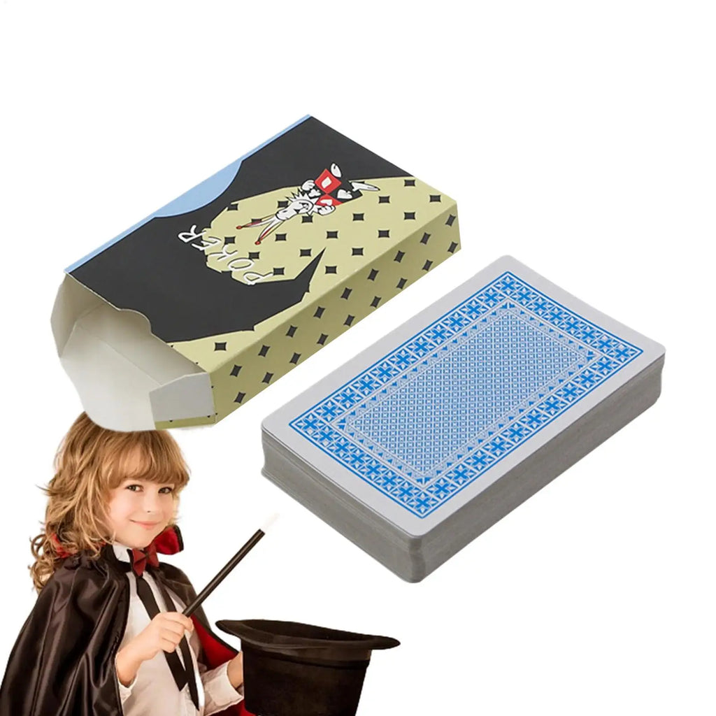 Deck Cards for Trick Beginners Deck Trick Poker Props Collectible Entertainment Poker Stage Performance Props with Instruction Qme