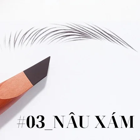 Hard Eyebrow Pencil - Waterproof, Long-lasting, Matte Finish, Smooth & Blendable For Natural Looks Qme F305-3