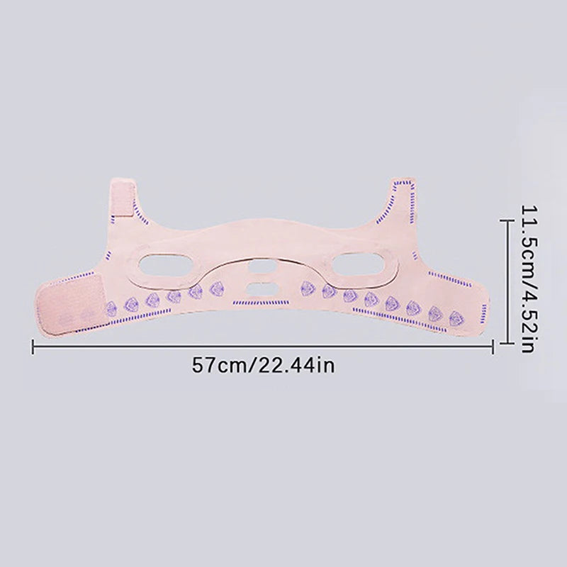 Adjustable Three-layer Pressurized Facesculpting Mask Elastic Lifting Qme onesize
