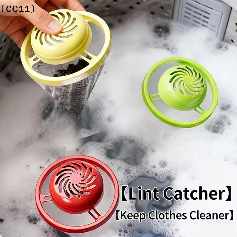 Floating Laundry Balls Built-in Pod Compartment Pet Hair Lint Catcher Qme