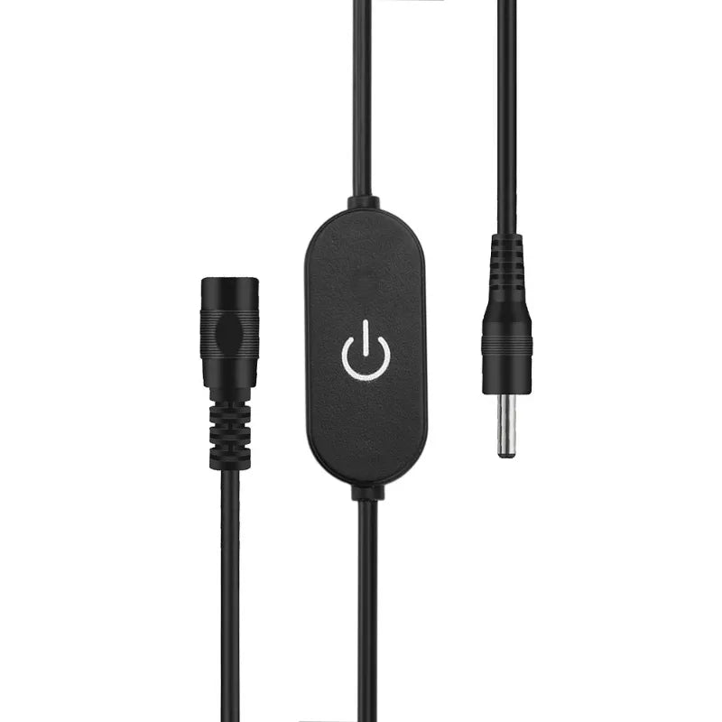 3pcs USB Switch Extension Cable 2A 1.5M DC5V/DC12-24V Touch Dimming Switch Cable for LED Strips On/Off Power Switch Qme