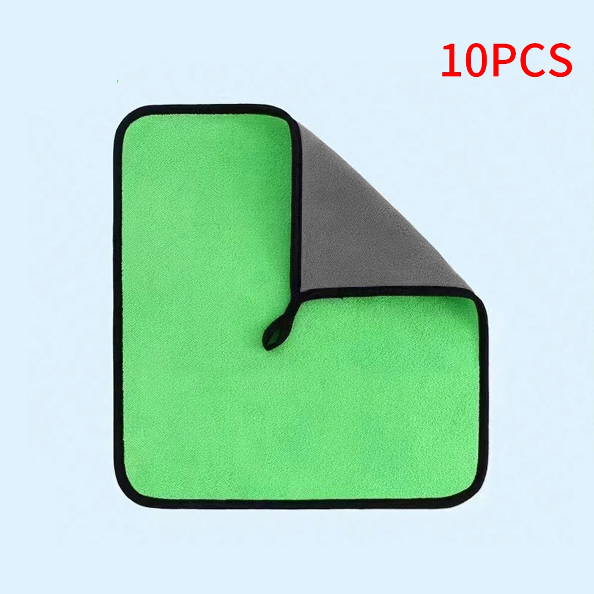 5 30X30cm High-density Coral Fleece Car Wash Towel Thickened Qme 10 green towels