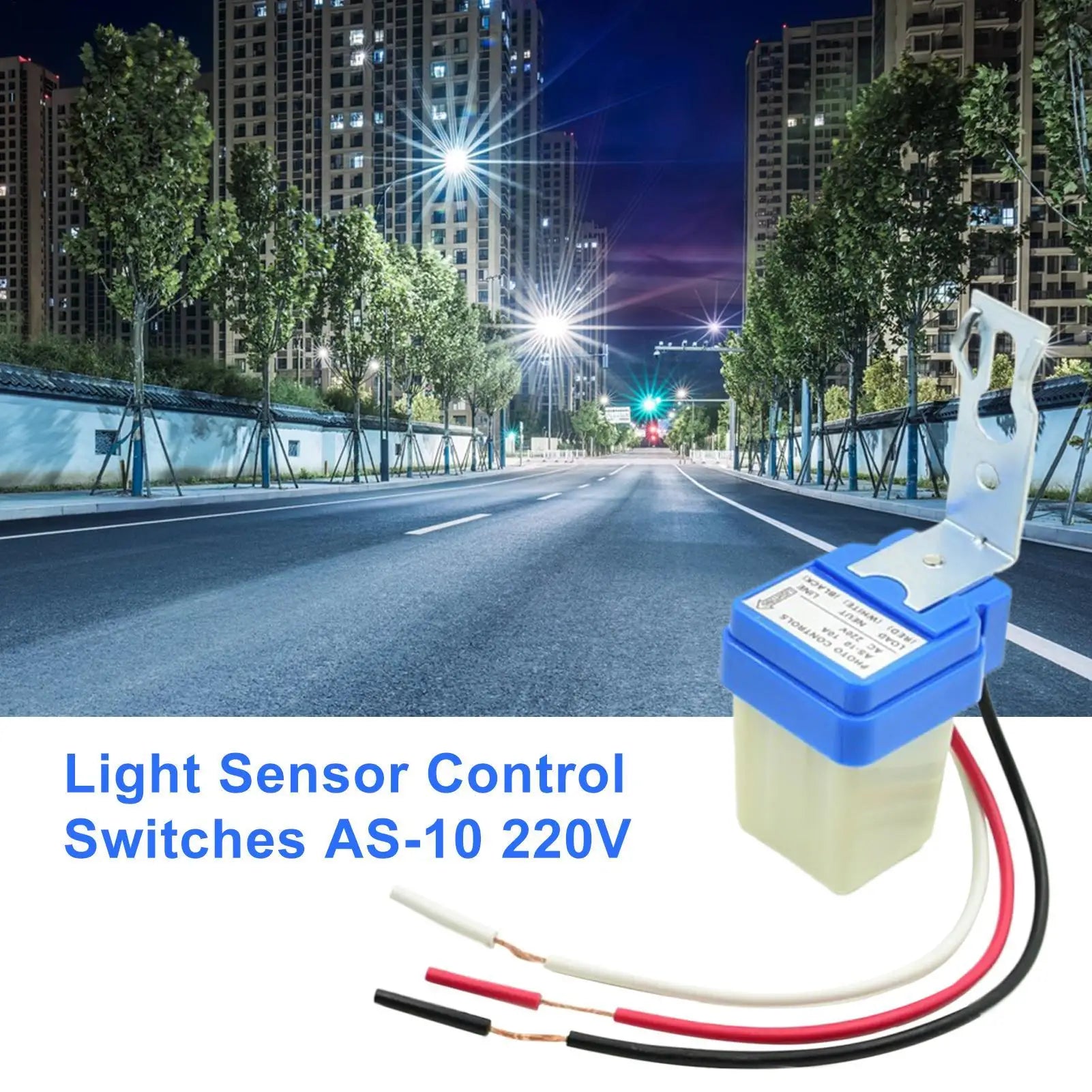 Photoelectric Sensor Light Control Button Dusk Dawn Day Night Auto Qme