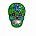 Creative Multi-color Skull Costume Patches Halloween Embroidery Qme Random Color 5Pcs