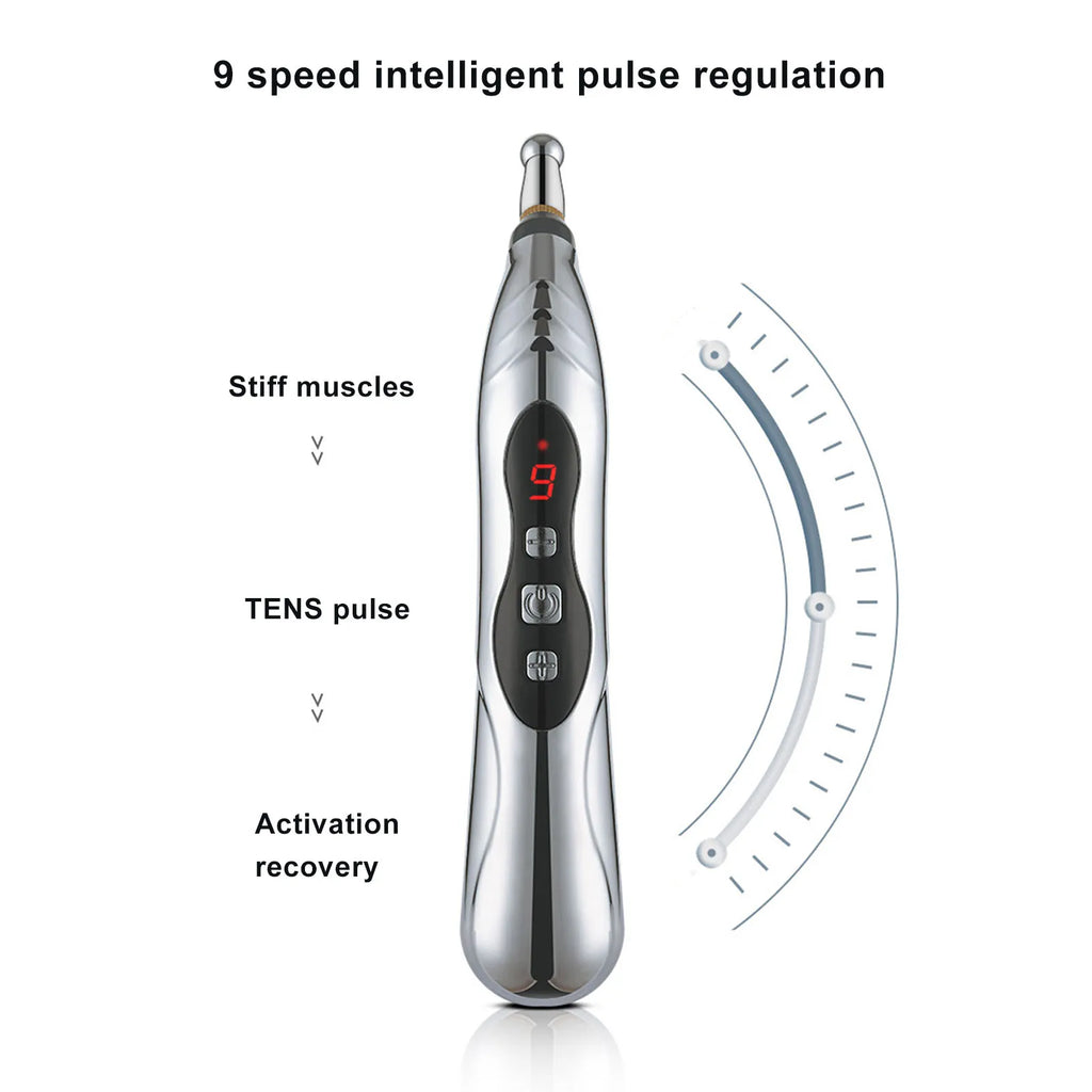 Meridians Pen Electric Meridians Pen Meridians Pen Rechargeable Electronic Powerful Energy Pulse Massage Pen for Pain Relieving Qme
