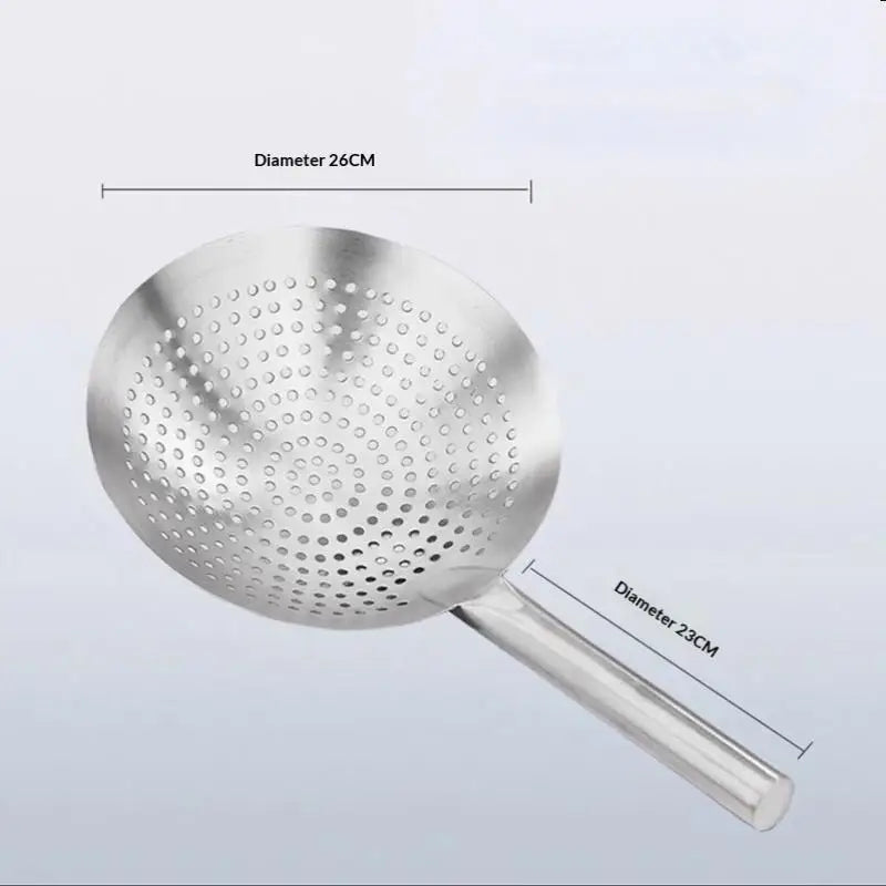 Thickened Stainless Steel Colander Handle Easy Clean Oil Flour Noodle Qme 26cm