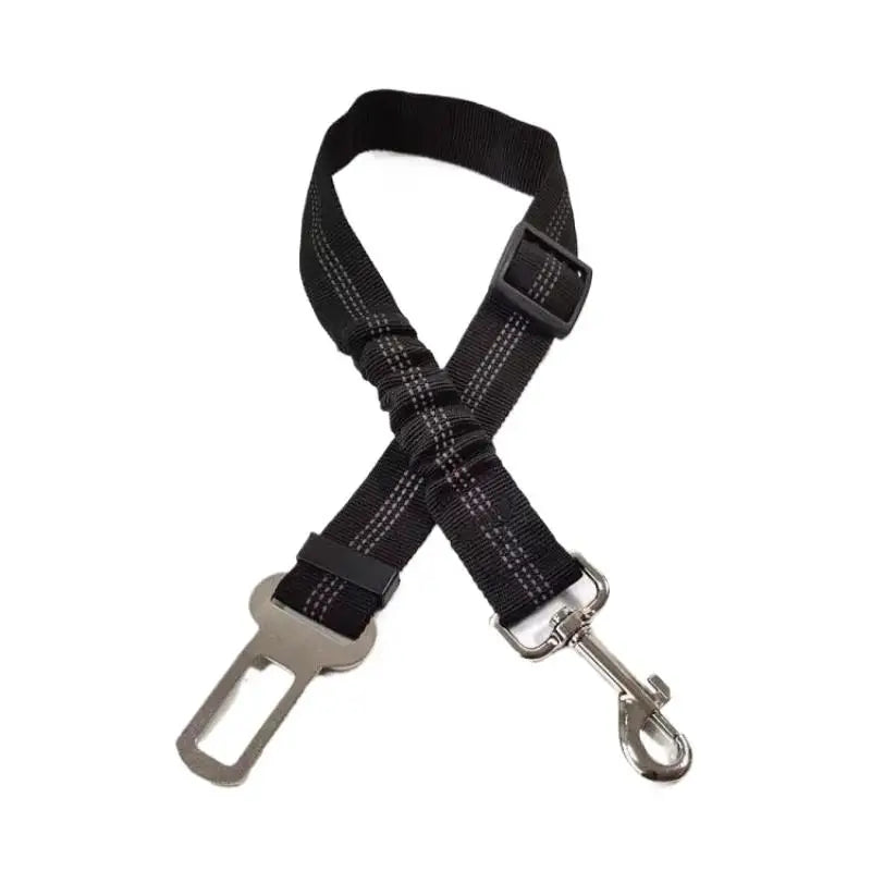 Bungee Fabric Belt Safe Secure Car Travel Reflective Dog Seat Qme