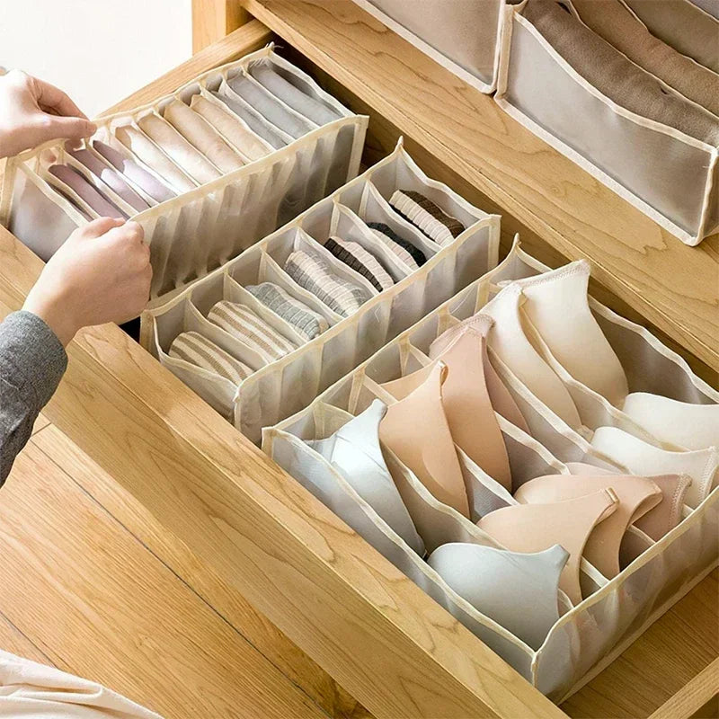 11 7 6 Girds Lingerie Drawer Storage Box Home Mesh Sock Organizer Qme