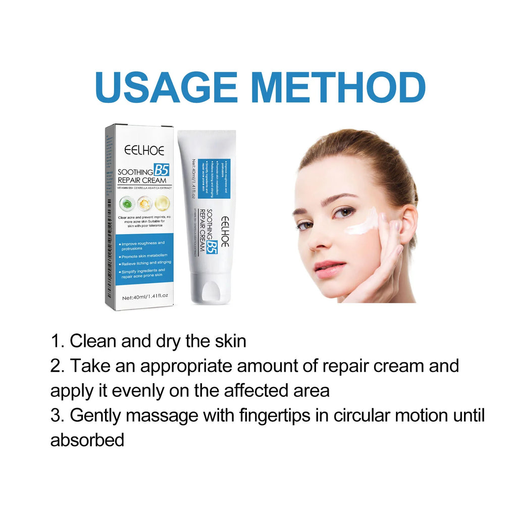 B5 Repair Cream Moisturizing Hydrating Soothing Dry Chapped Redness Skin Nourishes Hydrating Barrier Support Beauty Face Cream Qme