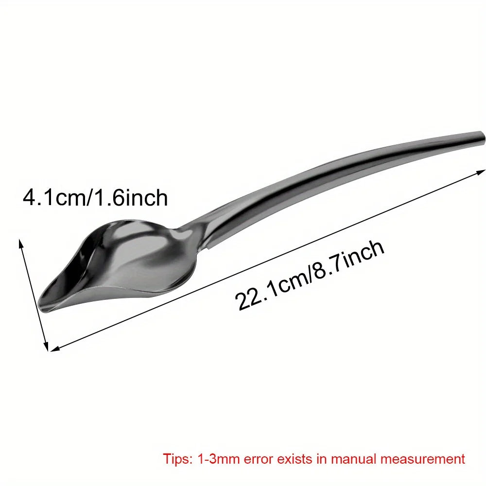 Elevate Your Baking with This 1pc DIY Stainless Steel Chocolate Decorating Spoon Qme Big 22.1 4.1cm