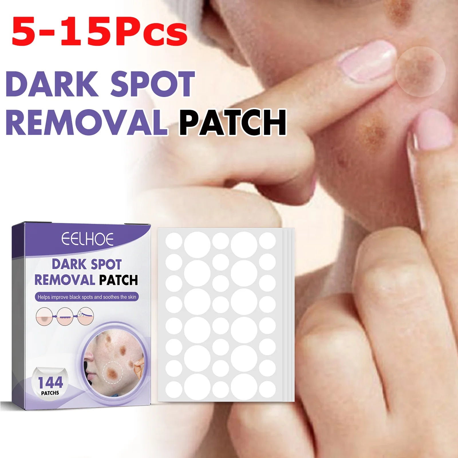 Dark Spot Correcting Patches Freckles Remover Brightening Fade Fade Dark Spots Lightening Melasma Facial Invisible Care Stickers Qme