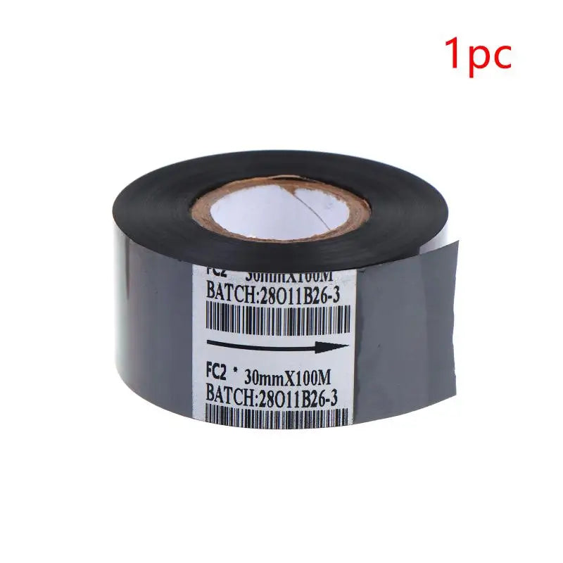 FC2 100m Black Thermal Printing Ribbon Stamping Machine Printer Ink Qme 1Pcs