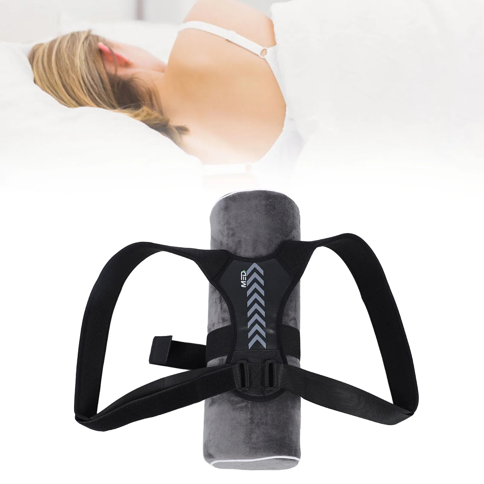 Side Sleeping Backpack Pillow Ergonomic Comfortable Slow Spine Anti Snore Pillow Memory Foam for Bedroom Qme Large