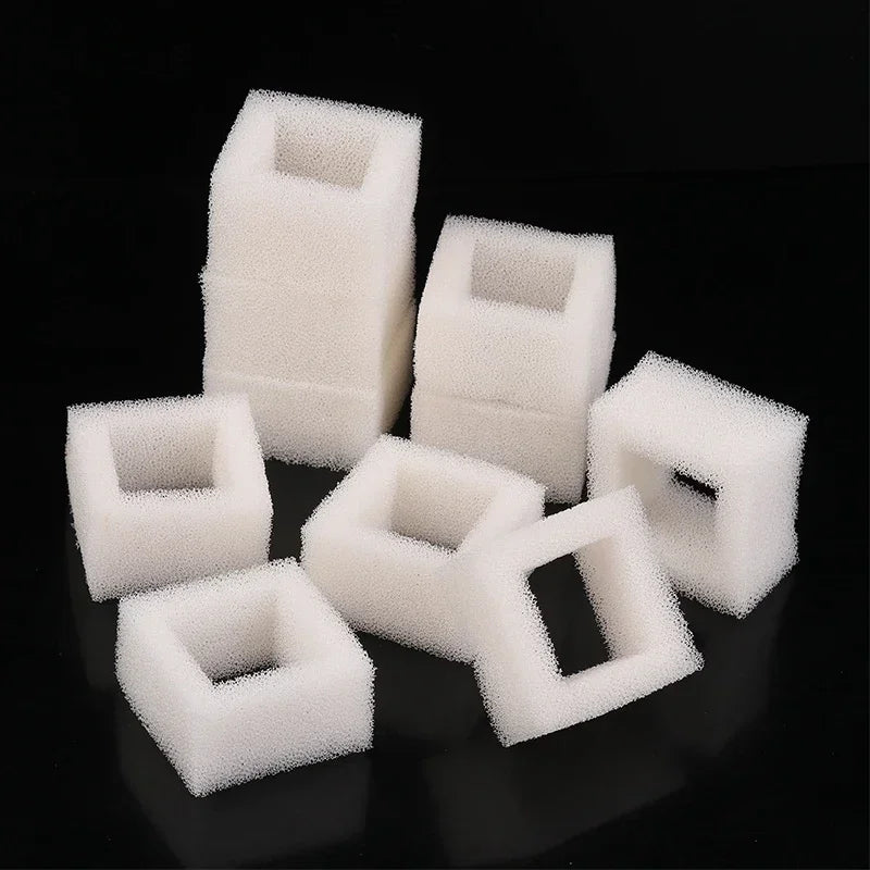 10Pcs Water Fountain Water Pump Foam Filters Compatible With Square Dispensers Pre-Filtered For Fresh & Clean Drinking Water Qme