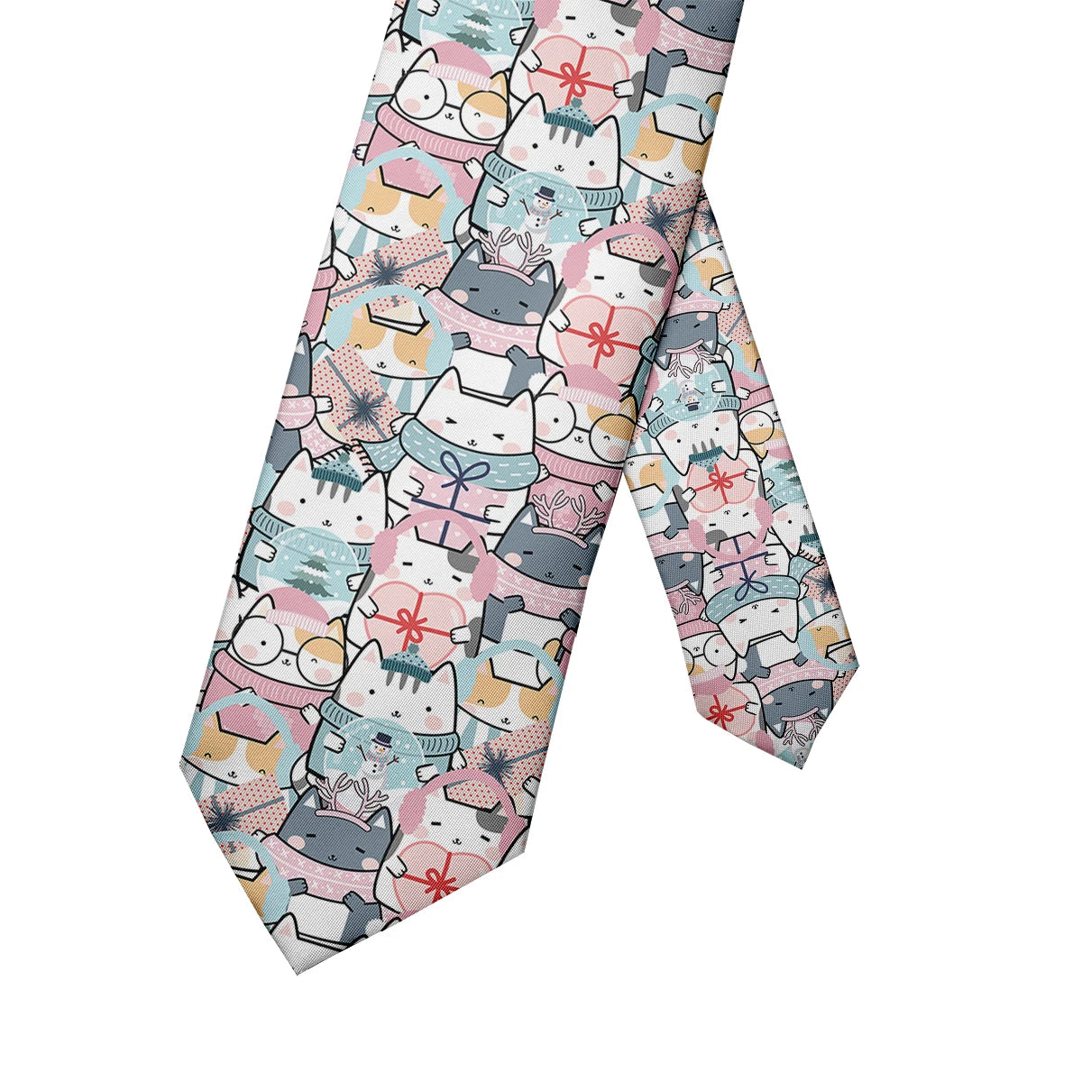 Funny Cartoon Small Animal Print Men's Tie Fashion Slim High-quality Qme