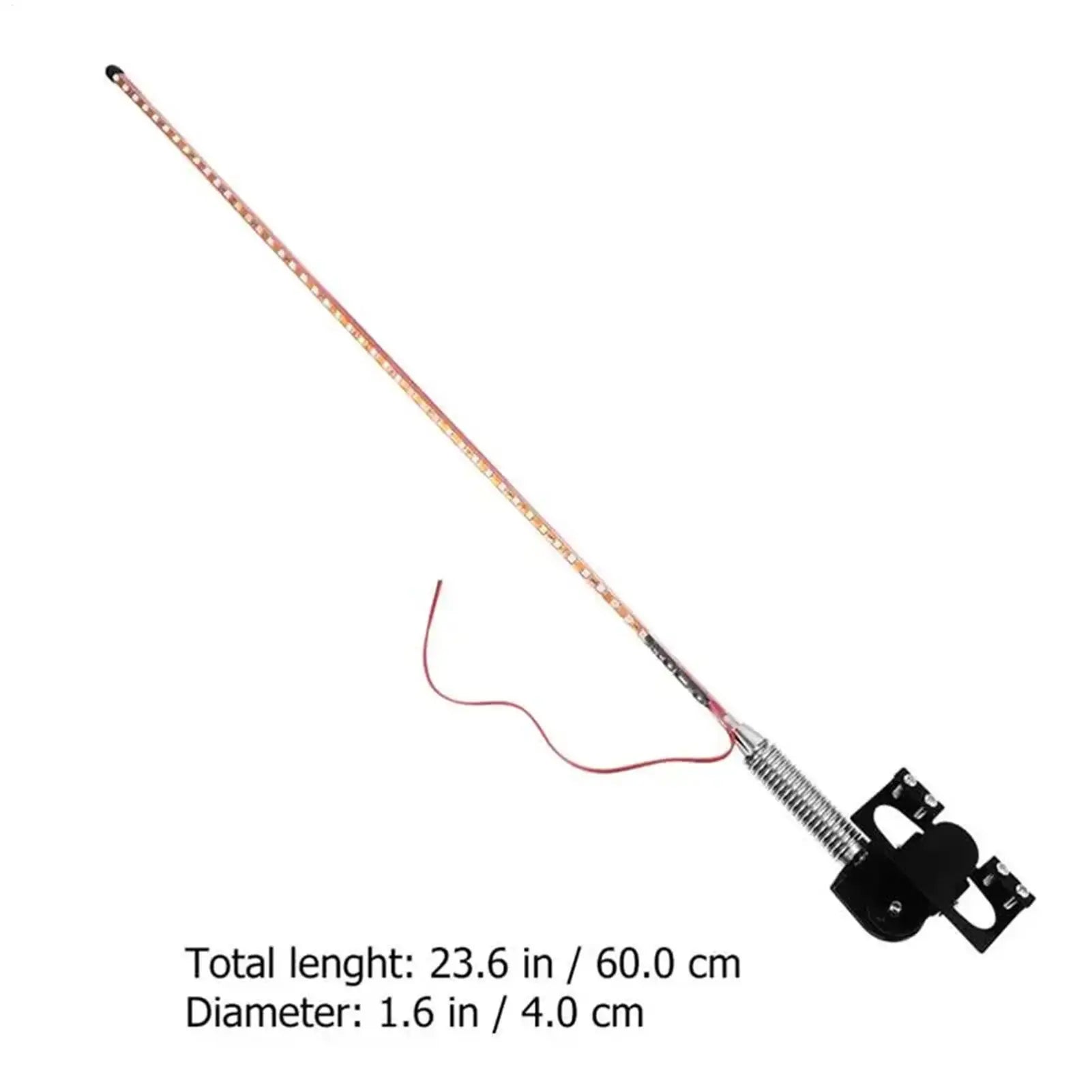 Car Flash Light Waterproof RGB Antenna Lights Dustproof 12-24V Auto Qme
