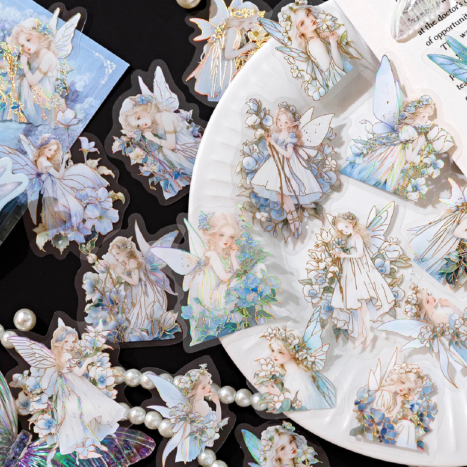 30pcs/pack PET Elf Stickers Aesthetics Stationery DIY Scrapbooking Materials Collage Junk Journal Decor Stickers Qme