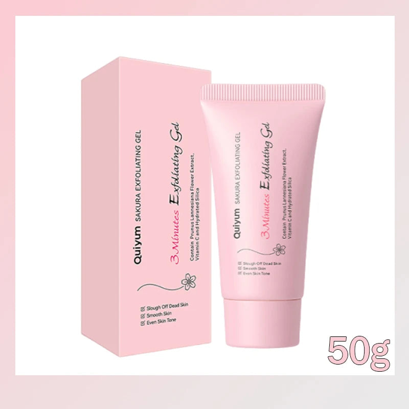 Sakura Exfoliating Peeling Gel Facial Scrub Shrink Pores Moisturizing Nourishing Repair Scrubs Face Cream Beauty Skin Care 50g Qme 50ml