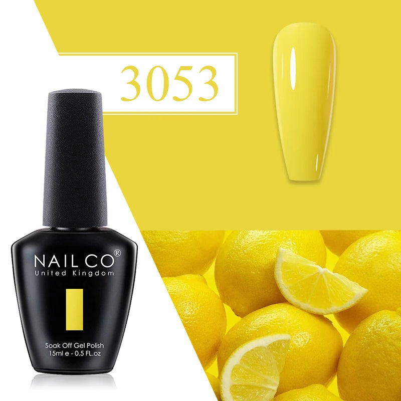 NAILCO Red Gel Nail Polish Wine Purple Semi Permanent Soak Off UV