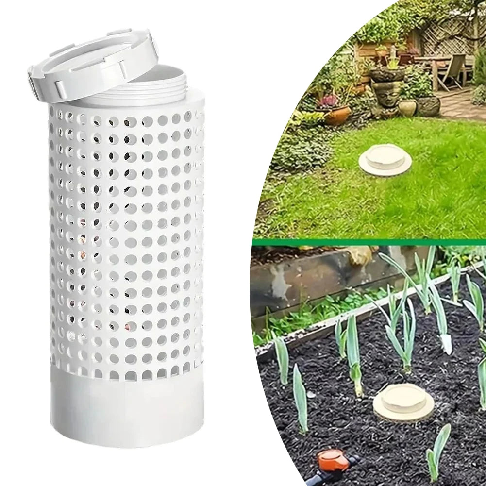 Worm Composting Bin Small Flower Pots Garden Space-saving PVC Tea Qme