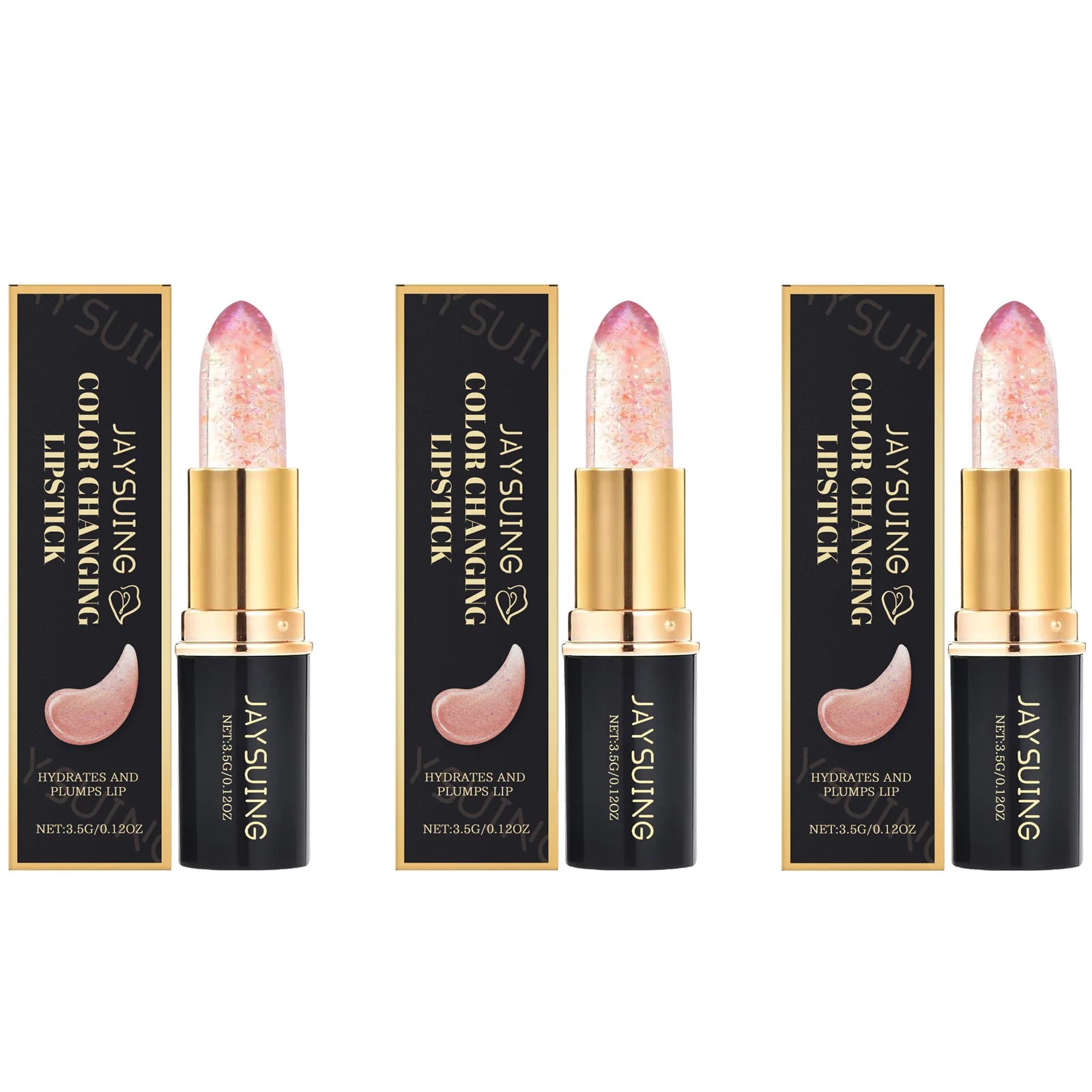 Color Changing Lip Balm Moisturizing Non-Greasy Nourishing Lipstick Hydrating Fade Lip Line Lightweight Long Lasting Non Fading Qme 3Pcs