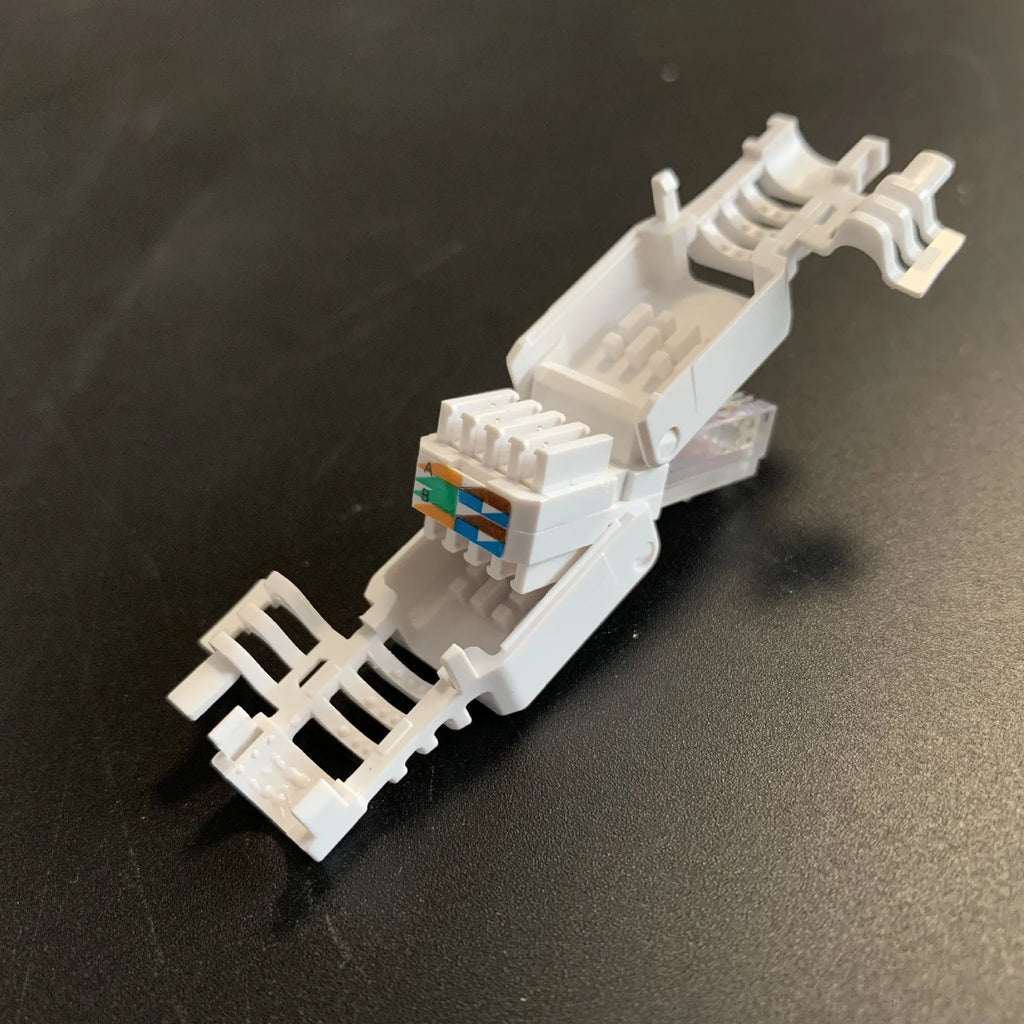 5pcs No Crimp Connectors Ethernet Cable Tool-less Crystal Head Plug CAT6 RJ45 Connector Qme