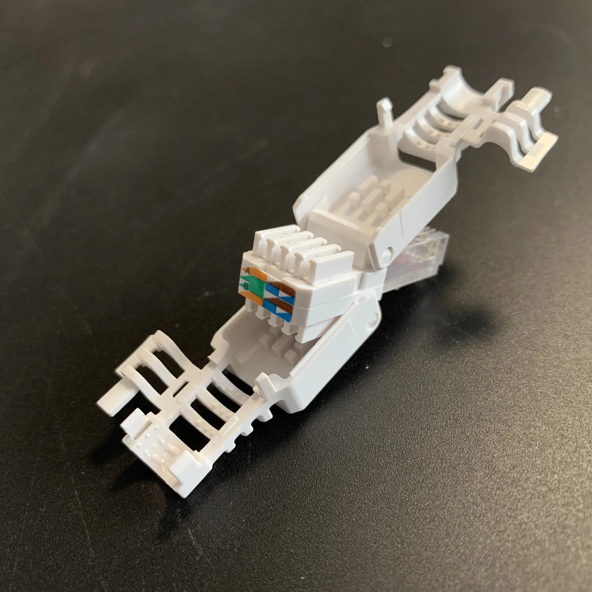 5pcs No Crimp Connectors Ethernet Cable Tool-less Crystal Head Plug CAT6 RJ45 Connector Qme