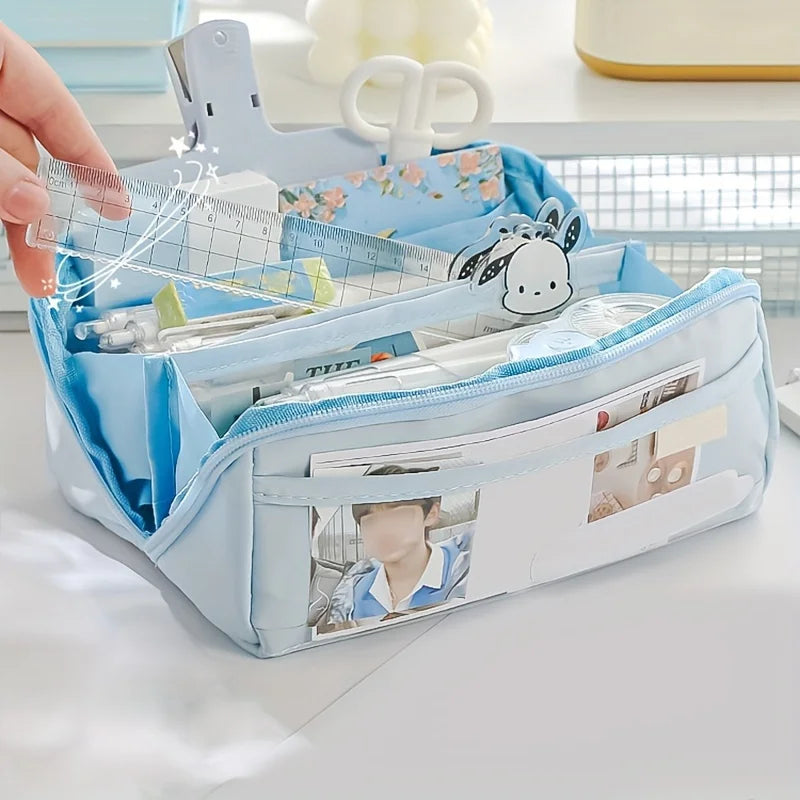 1 Large Capacity Pencil Case Backpack Stationery Box Multifunctional Qme