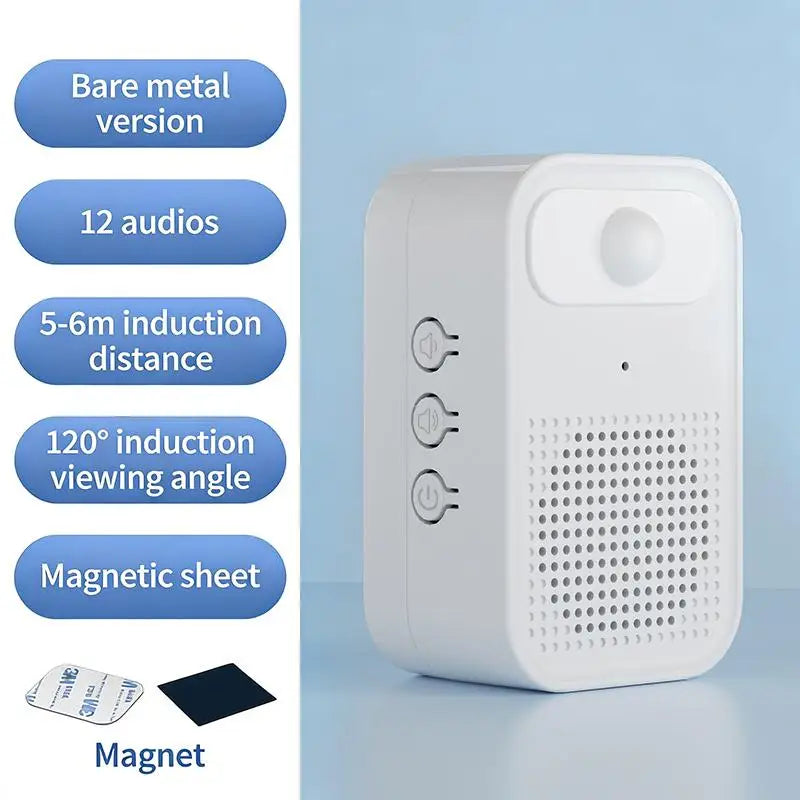 Welcome Door Sensor Store Welcomer Voice Prompter Sensor Infrared Induction Home Outdoor Doorbell Qme A1