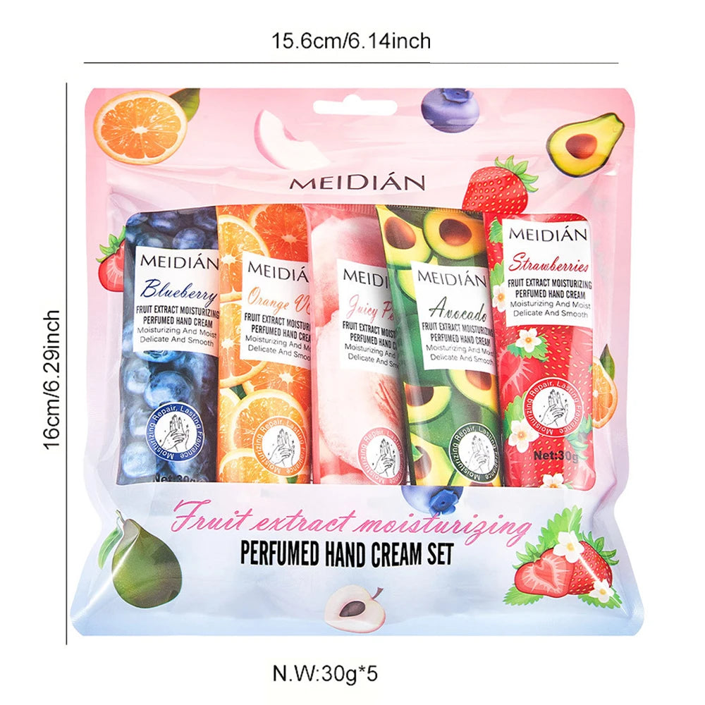 5-Pack Moisturizing Hand Cream Deeply Hydrating Long-lasting Qme