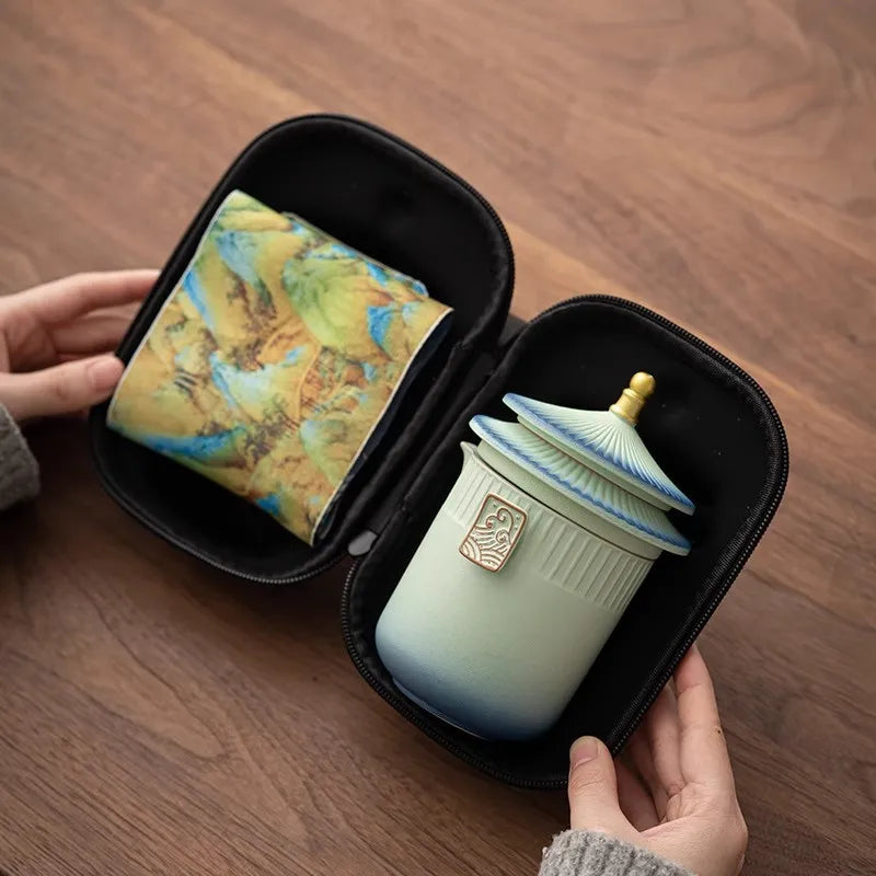 Palace Museum High-end Ceramic Travel Tea Qme