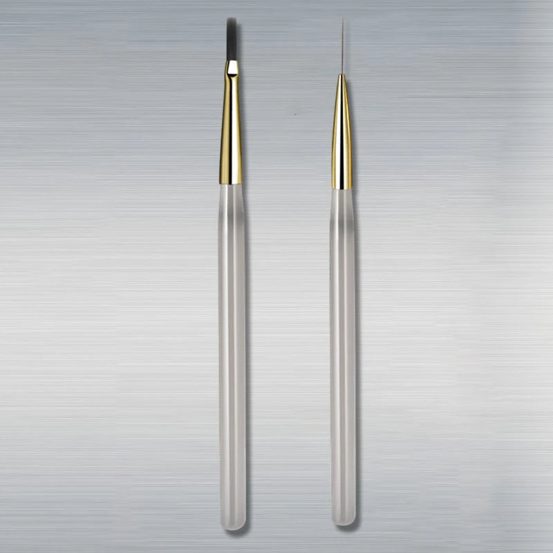 DIY Design Manicure Nail Art Painting Brush Acrylic Lines Pen Stripes Qme Set