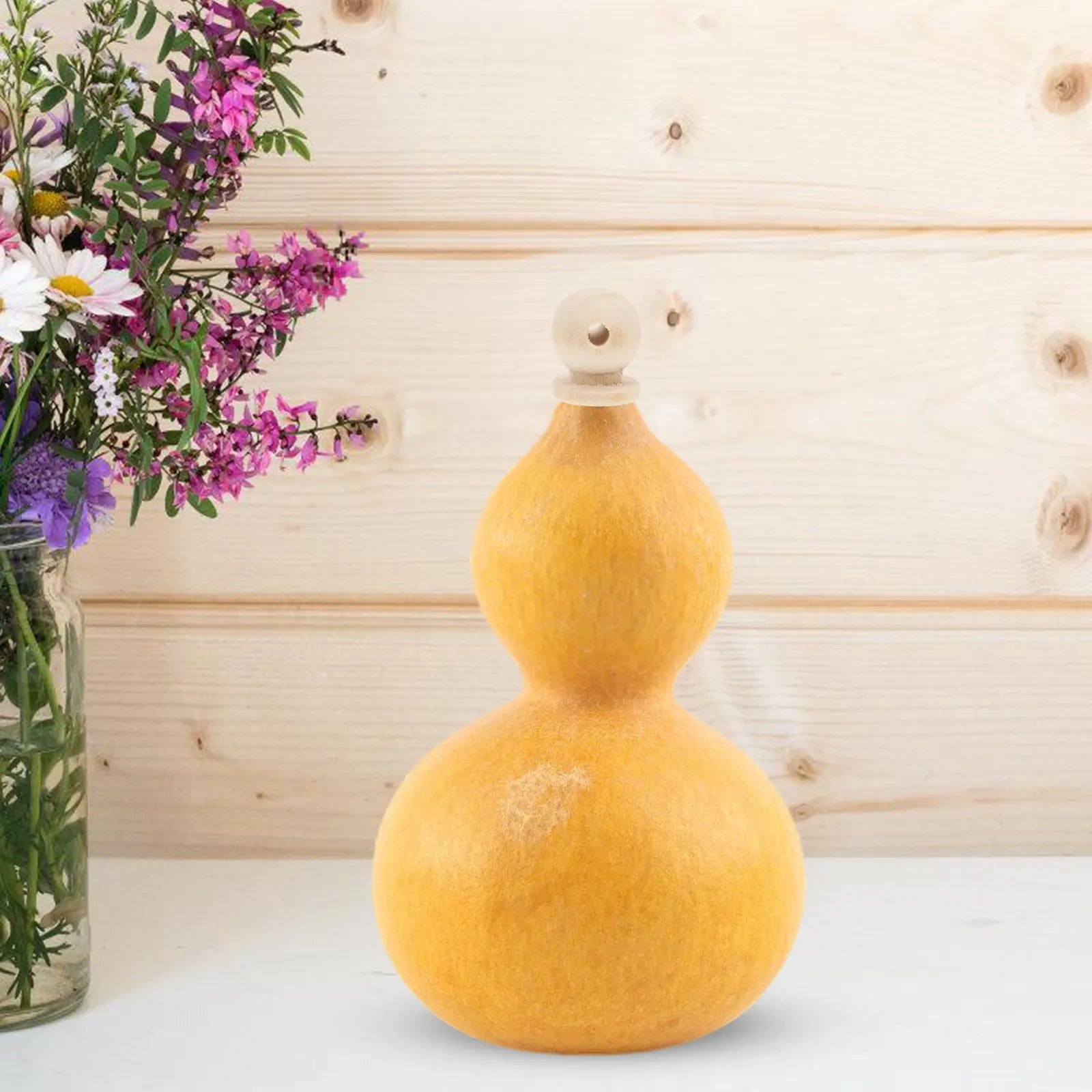 10Pcs Natural Cork Stoppers Gourd Neck Sealers Tight Fit Freshness Keeper Easy Insert DIY Decorative Toppers Bottle Stopper Qme